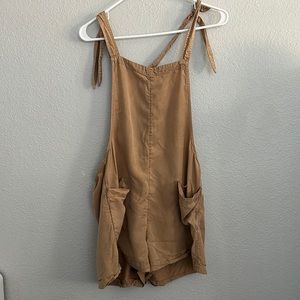 Aerie brown romper overall Size Medium